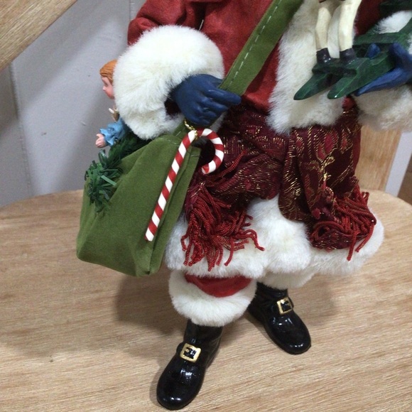 Possible Dreams Clothtique Rocking Horse Wishes Santa Christmas Figurine Decor - Picture 4 of 12